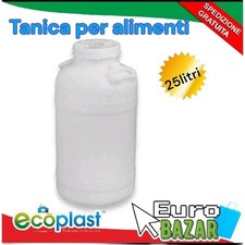 Fusto bidone in plastica bocca larga per alimenti 5.10.25-lt conservazione liqui