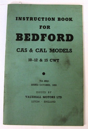 Bedford cas cal - van, manuale