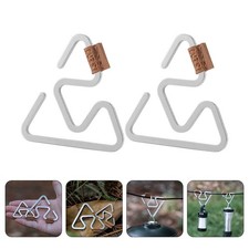 2 Pcs Ganci Per Appendere Accessori Campeggio in Acciaio Inossidabile
