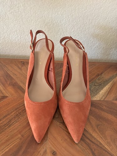 Zara slingbacks pelle - slingbacks,