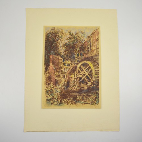 Disegno mulino acqua - disegno, ad