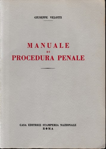 Manuale procedura penale - procedura, penale.