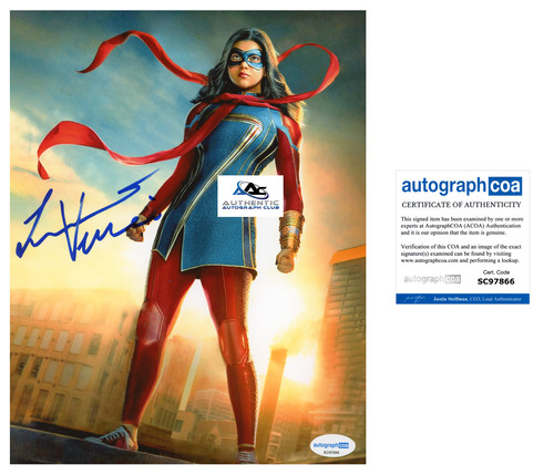 Iman vellani autografo firmato - vellani,