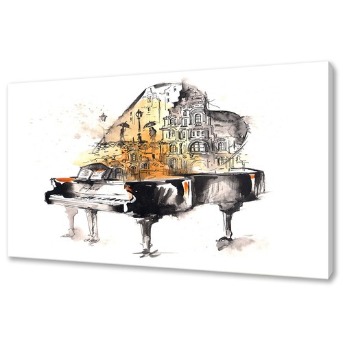 Acquerello pianoforte musicale - acquerello,