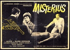 MISTERIUS Les magiciennes GEMELLE KESSLER RARA FOTOBUSTA ORIGINALE AFFICHE '61 2