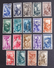 Italia Repubblica 1950 Italia al lavoro  serie completa 19 valori usati