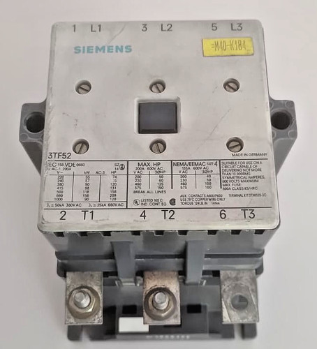 Siemens 3tf5222 teleruttore - siemens,