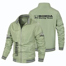 + Giacca con logo Honda Racing Team primaverile con cerniera antivento