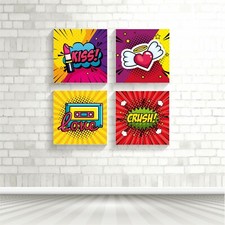 Quadri moderni pop art - quadri, bacio