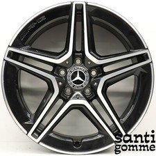 1 CERCHIO IN LEGA MERCEDES A 18 " ORIGINALE AMG NERO DIAMANTATO A1774011500