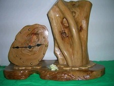 OROLOGIO DA TAVOLO IN LEGNO DI