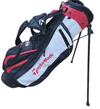 TaylorMade Burner Golf Stand Borsa Nero Bianco Rosso 32” Leggera 5 Tasche Trasporto