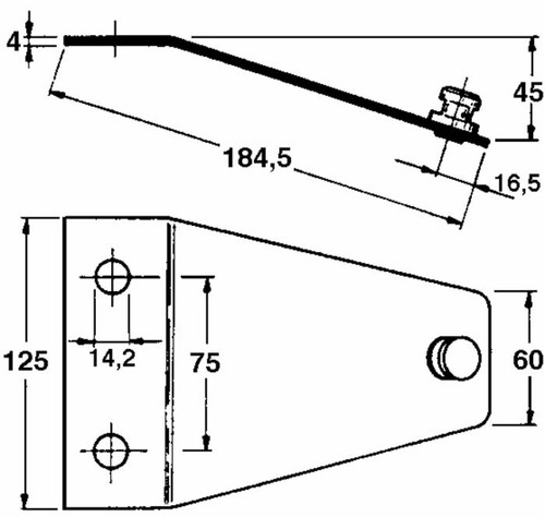 Piastra portacoltello ama - piastra,