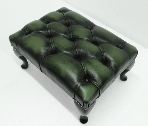 Poggiapiedi chesterfield pelle - poggiapiedi,