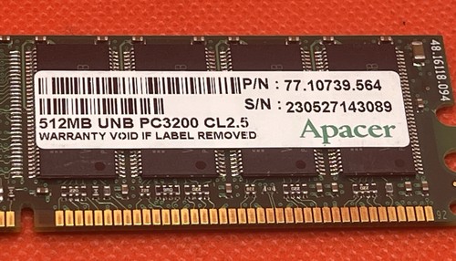Memoria ram 512mb ddr 400mhz - ram,