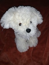 Peluche cane cucciolo maltese