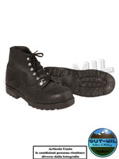 Scarpa Scarpone nero da montagna originale Esercito Militare Svizzero Usato