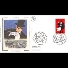 FDC soie - Fantômas - oblit