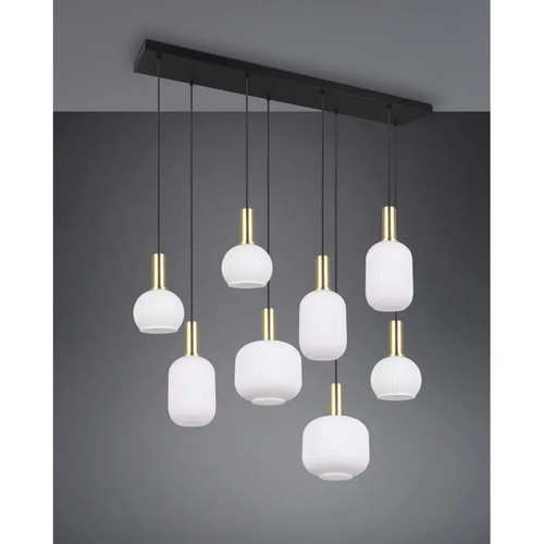 Lampadario moderno nero con