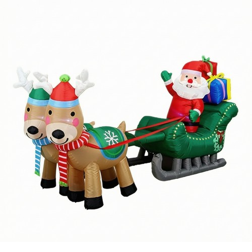 Babbo natale con slitta - con,