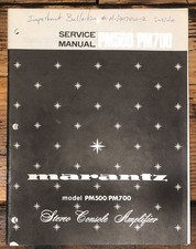 Marantz PM-500 -700 PM500 PM700 Amplificatore Manuale di servizio *Originale*
