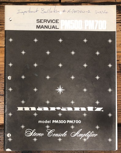 Marantz 500 700 pm500 - marantz, pm-500