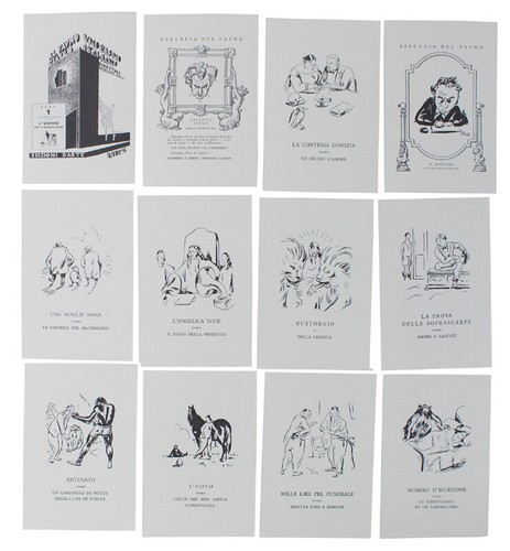 Dodici cartoline umoristiche - dodici,