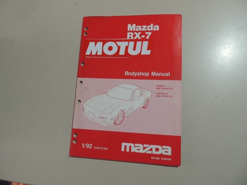Mazda body shop manual - shop,