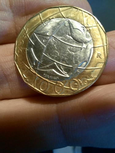 Moneta 1000 lire del 1998 - moneta,