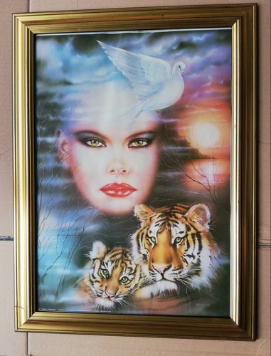 Quadro donna tigre - quadro, stampa