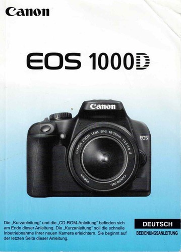 Canon eos 1000d manuale - canon, di