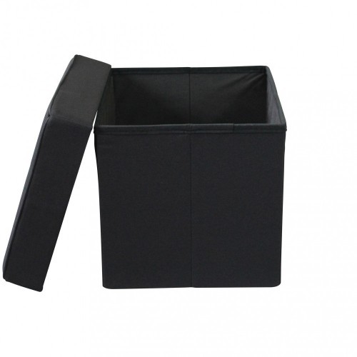 Pouf contenitore nero - pouf,