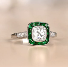 1.50 Ct Antique Style Cushion