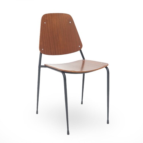 Curved plywood chair - curved, with