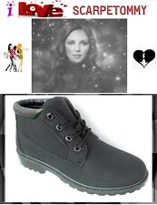 STIVALI DONNA ANFIBI STIVALETTI SCARPONCINI SCARPE nero rosa senape