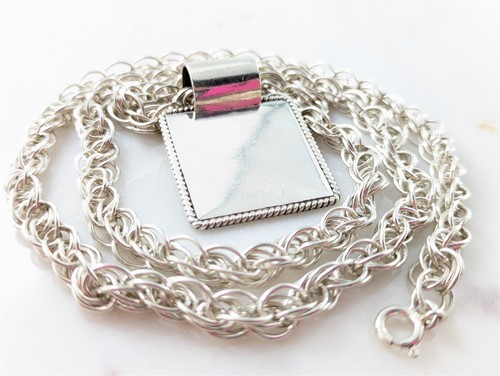 Collana monogramma quadrato - collana,