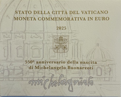 Vaticano 2025 euro 550 - 2025, 550’