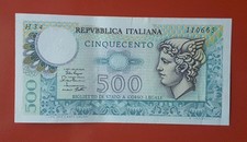 BANCONOTA DA 500 LIRE MERCURIO 1979 H34 [F506]