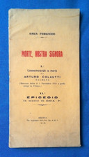 Enea Fergnani, Morte, nostra signora. Argenta 1915. Discorso, Dedica Autografo