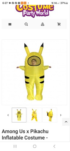 Costume pikachu gonfiabile - pikachu,