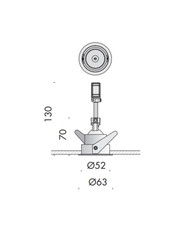 Faretto ad incasso orientabile