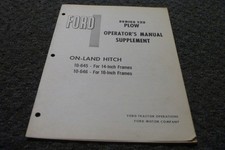 Ford series 132 plow 645 - ford, 10-645