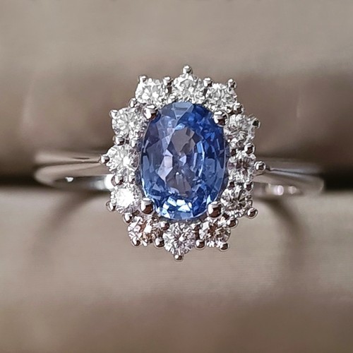 Anello fiore oro bianco kt - anello, 18