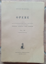 Luigi Bianchi Opere Vol. XI
