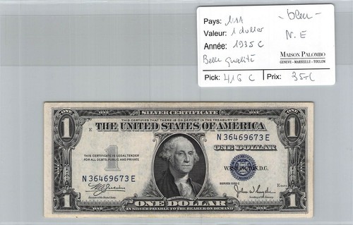 Banconota usa dollaro 1935 - dollaro,