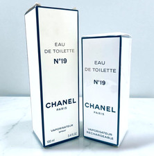 CHANEL n.19 Eau de Toilette Set 100ml e 50ml Spray Vintage Giappone mai aperto