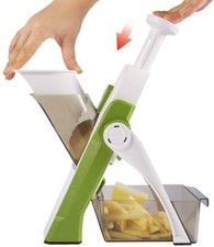  AFFETTATRICE AFFETTA VERDURE FRUTTA MANUALE TAGLIA PATATE CIPOLLE REGOLABILE 