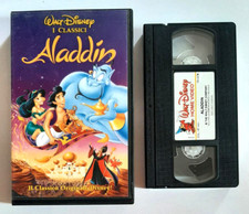 Vhs Aladdin Film Animazione Walt Disney Grandi Classici Videocassetta (V124)