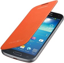 Samsung Custodia COVER ORIGINALE Flip per Galaxy S4 mini GT-I9195 ARANCIONE