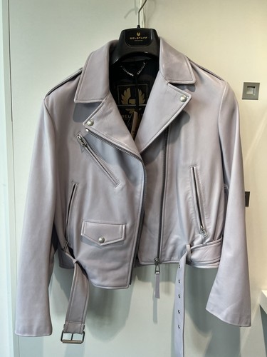 Belstaff giacca pelle lilla - giacca,